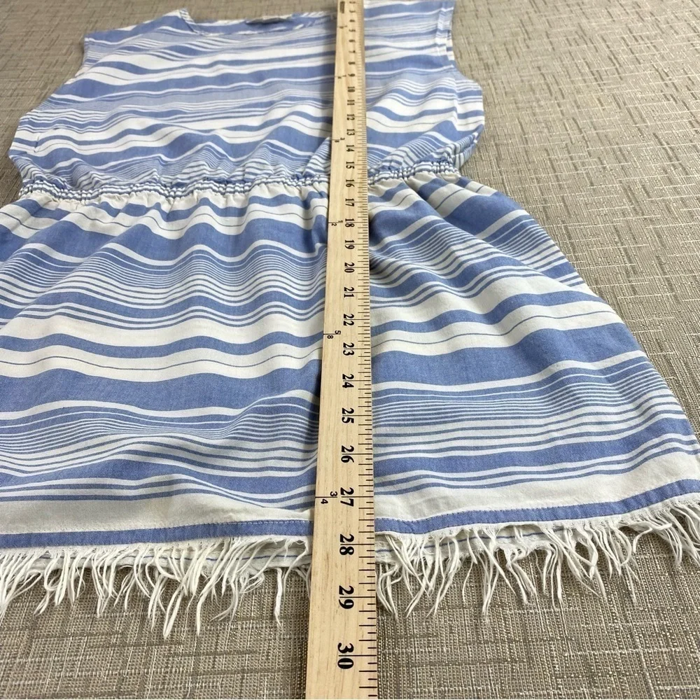 Lands End blue white